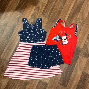 Lot American Flag dress and summer outfit